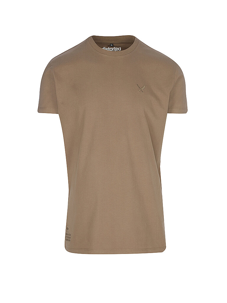 DISTORTED PEOPLE T-Shirt braun | L